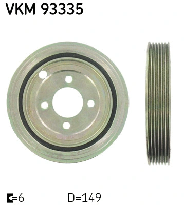 Belt Pulley, crankshaft (VKM 93335)