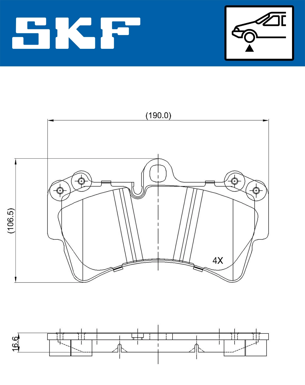 Brake Pad Set, disc brake (VKBP 80370)