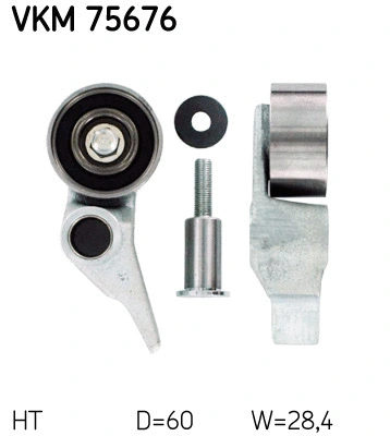 Tensioner Pulley, timing belt (VKM 75676)
