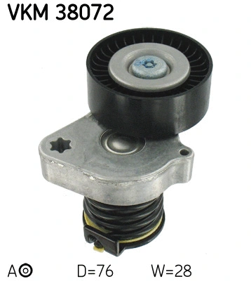 Tensioner Pulley, V-ribbed belt (VKM 38072)