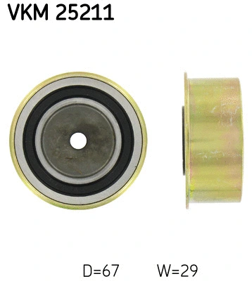 Deflection/Guide Pulley, timing belt (VKM 25211)