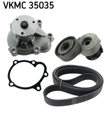 Water Pump + V-Ribbed Belt Kit (VKMC 35035)