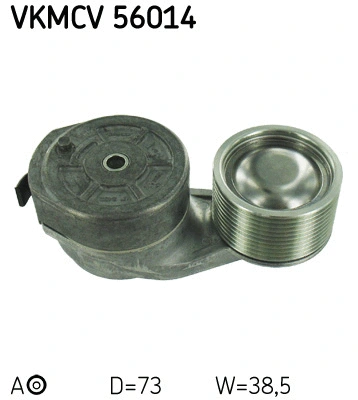 Tensioner Pulley, V-ribbed belt (VKMCV 56014)