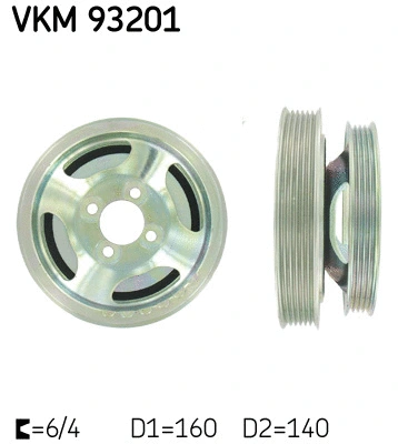 Belt Pulley, crankshaft (VKM 93201)