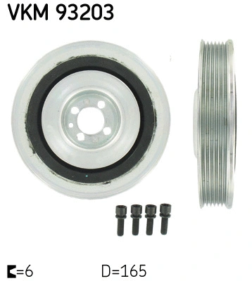 Belt Pulley, crankshaft (VKM 93203)