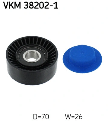 Deflection/Guide Pulley, V-ribbed belt (VKM 38202-1)