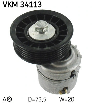 Tensioner Pulley, V-ribbed belt (VKM 34113)