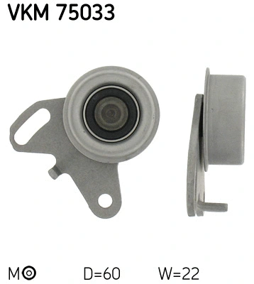 Tensioner Pulley, timing belt (VKM 75033)