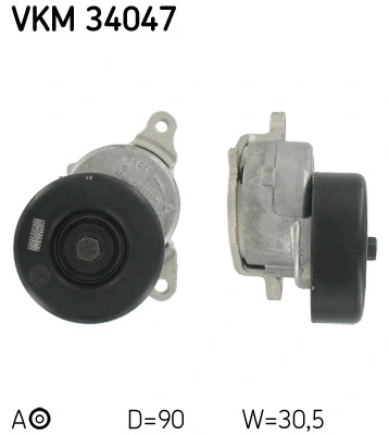 Tensioner Pulley, V-ribbed belt (VKM 34047)