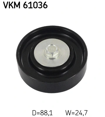 Deflection/Guide Pulley, V-ribbed belt (VKM 61036)