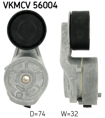 Tensioner Pulley, V-ribbed belt (VKMCV 56004)
