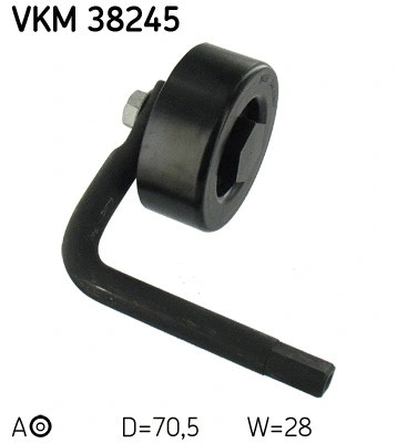 Tensioner Pulley, V-ribbed belt (VKM 38245)