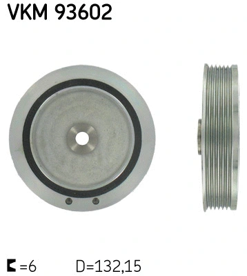 Belt Pulley, crankshaft (VKM 93602)
