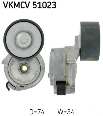 Tensioner Pulley, V-ribbed belt (VKMCV 51023)
