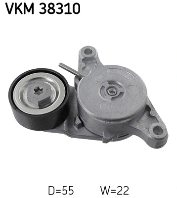 Tensioner Pulley, V-ribbed belt (VKM 38310)