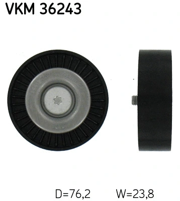 Deflection/Guide Pulley, V-ribbed belt (VKM 36243)