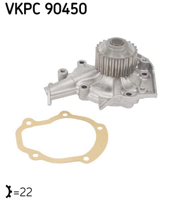 Water Pump, engine cooling (VKPC 90450)