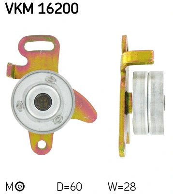 Tensioner Pulley, timing belt (VKM 16200)
