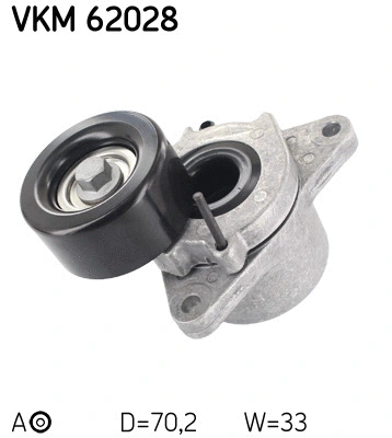 Tensioner Pulley, V-ribbed belt (VKM 62028)
