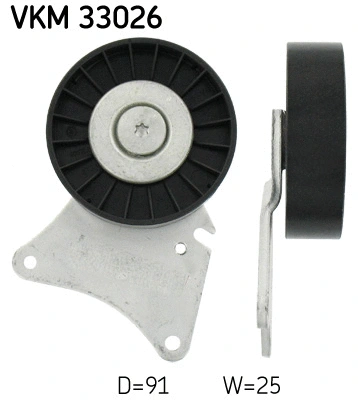Deflection/Guide Pulley, V-ribbed belt (VKM 33026)