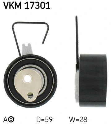 Tensioner Pulley, timing belt (VKM 17301)