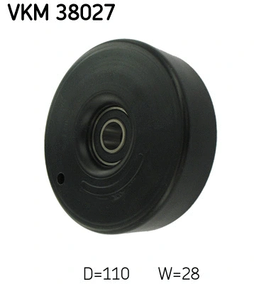 Deflection/Guide Pulley, V-ribbed belt (VKM 38027)