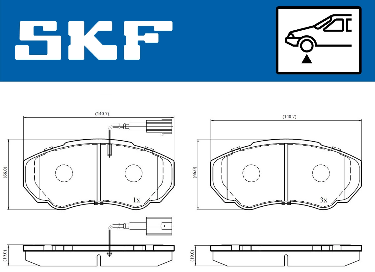 Brake Pad Set, disc brake (VKBP 80273 E)