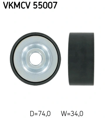 Deflection/Guide Pulley, V-ribbed belt (VKMCV 55007)
