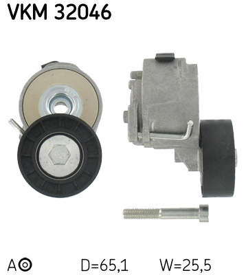 Tensioner Pulley, V-ribbed belt (VKM 32046)