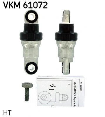 Tensioner Pulley, V-ribbed belt (VKM 61072)