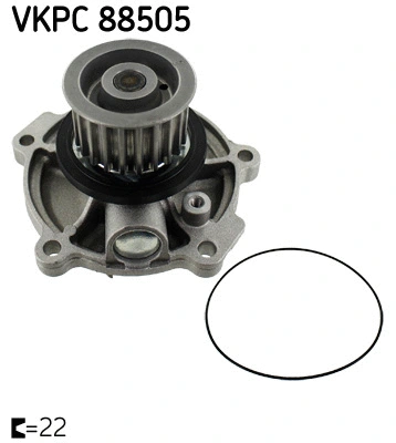 Water Pump, engine cooling (VKPC 88505)