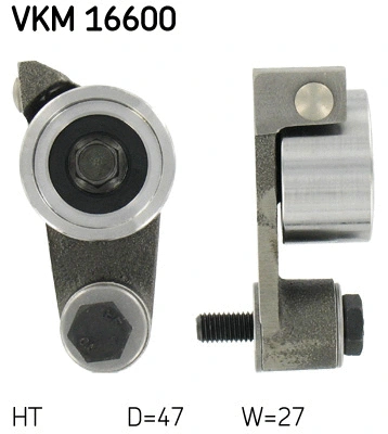 Tensioner Pulley, timing belt (VKM 16600)