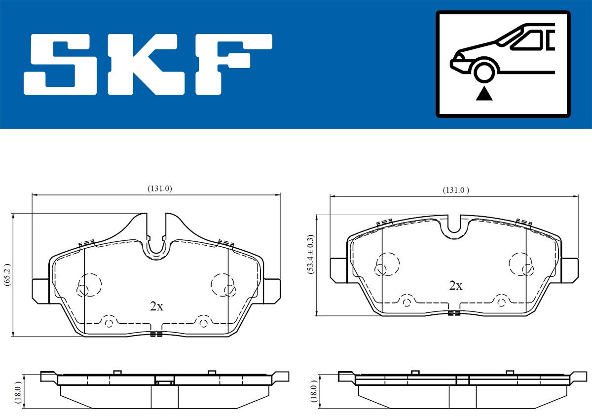 Brake Pad Set, disc brake (VKBP 80079)