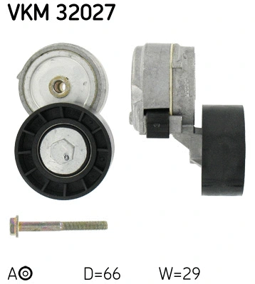 Tensioner Pulley, V-ribbed belt (VKM 32027)