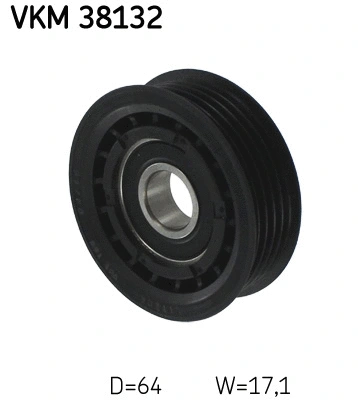Deflection/Guide Pulley, V-ribbed belt (VKM 38132)