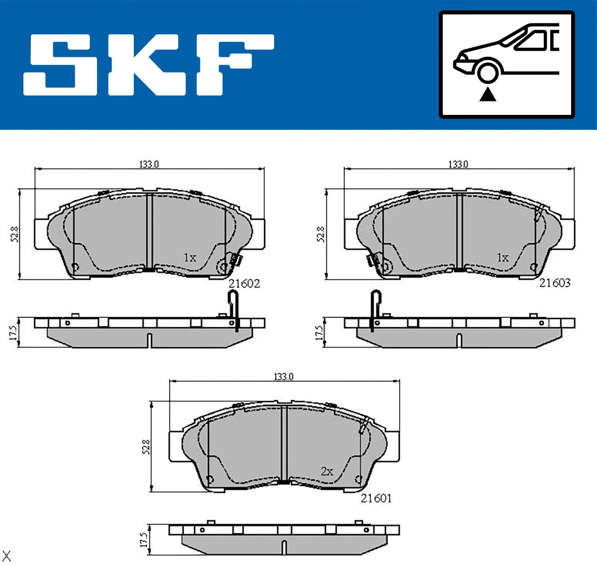 Brake Pad Set, disc brake (VKBP 80638 A)
