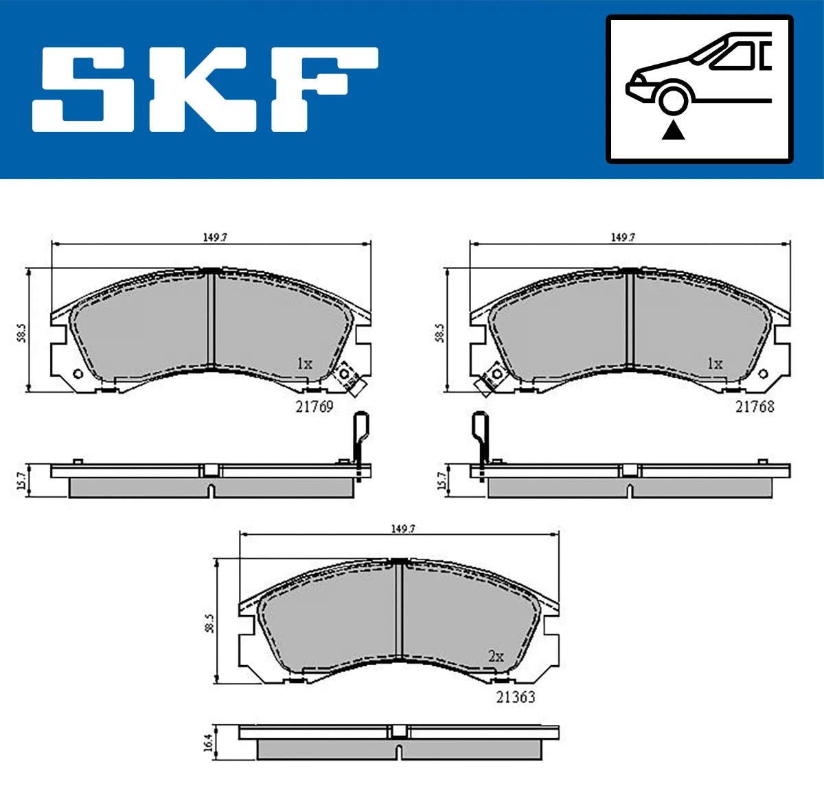 Brake Pad Set, disc brake (VKBP 80230 A)