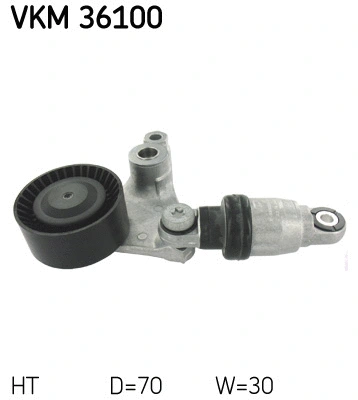 Tensioner Pulley, V-ribbed belt (VKM 36100)