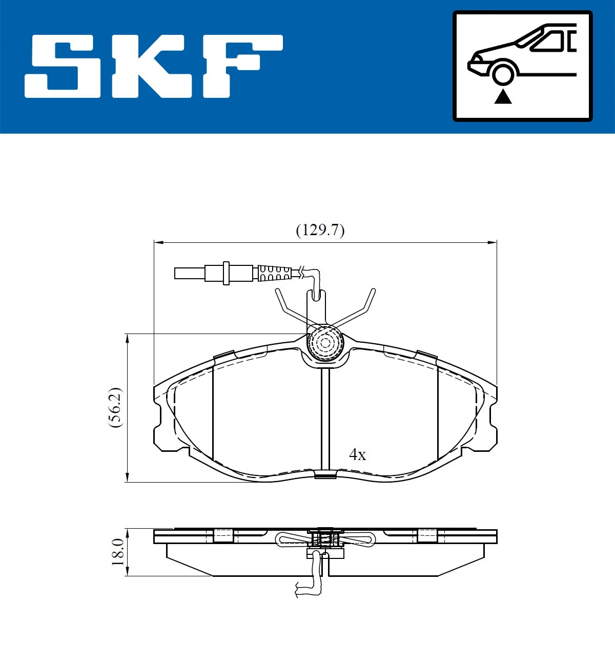Brake Pad Set, disc brake (VKBP 80477 E)