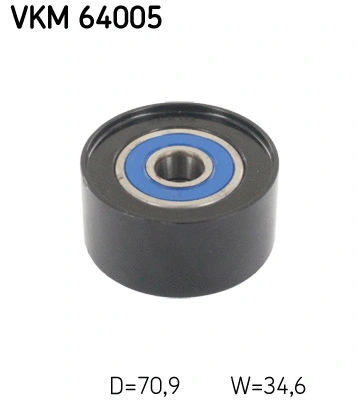 Deflection/Guide Pulley, V-ribbed belt (VKM 64005)