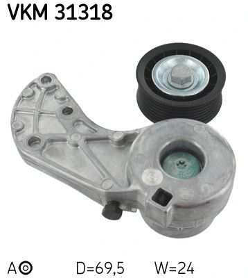 Tensioner Pulley, V-ribbed belt (VKM 31318)