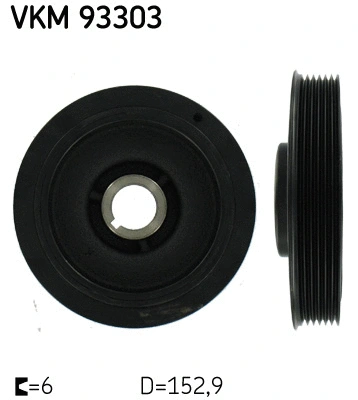 Belt Pulley, crankshaft (VKM 93303)