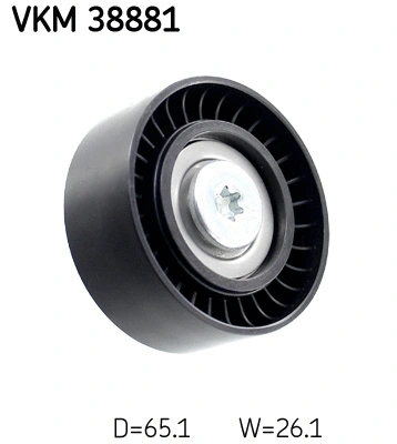 Deflection/Guide Pulley, V-ribbed belt (VKM 38881)