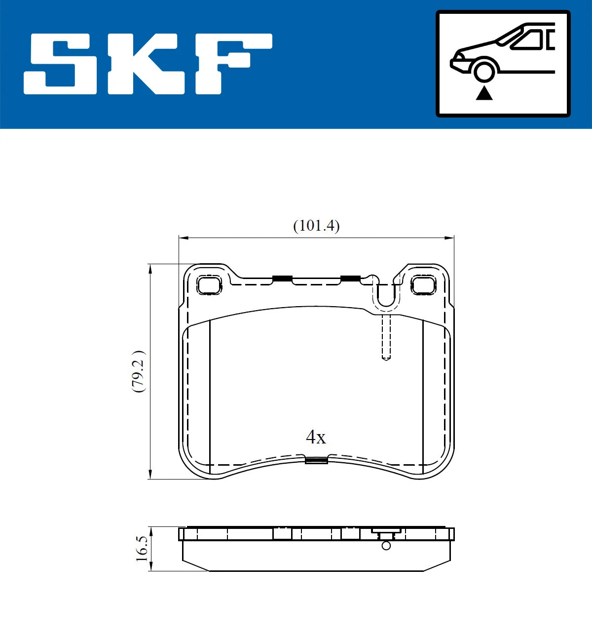 Brake Pad Set, disc brake (VKBP 80495)