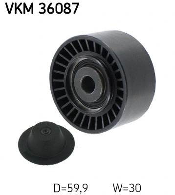 Deflection/Guide Pulley, V-ribbed belt (VKM 36087)