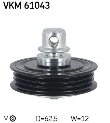 Tensioner Pulley, V-ribbed belt (VKM 61043)