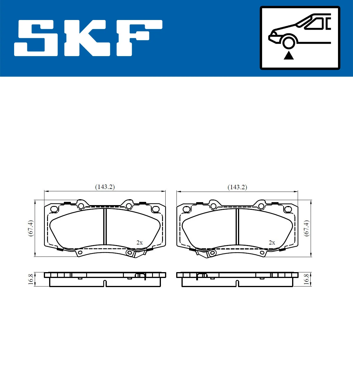 Brake Pad Set, disc brake (VKBP 80523 A)