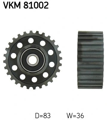 Deflection/Guide Pulley, timing belt (VKM 81002)