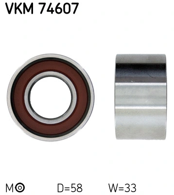 Tensioner Pulley, timing belt (VKM 74607)