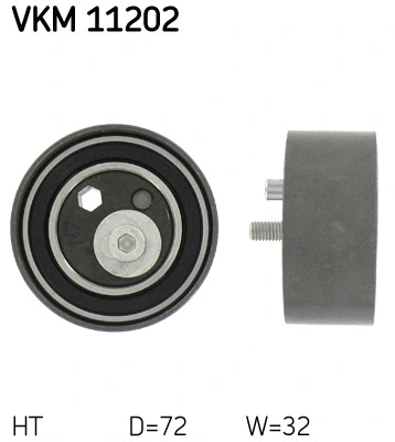 Tensioner Pulley, timing belt (VKM 11202)